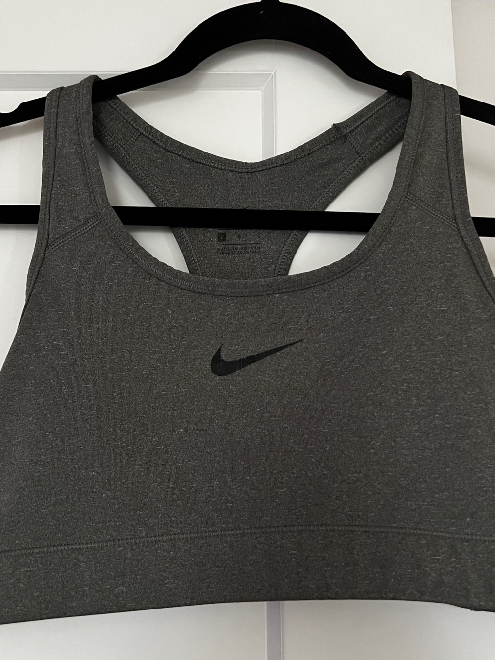 Nike Charcoal Gray Dri-FIT Racerback Tank